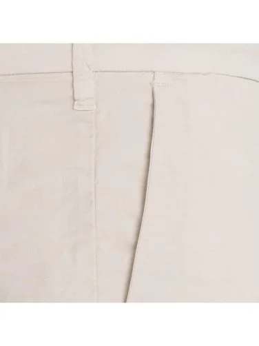40WEFT Chino Ekru İnce Pima Pamuk Elastan Regular Fit Pantolon - 2