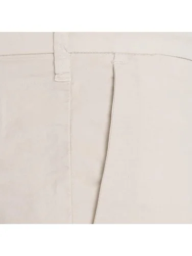 40WEFT Chino Ekru İnce Pima Pamuk Elastan Regular Fit Pantolon - 2