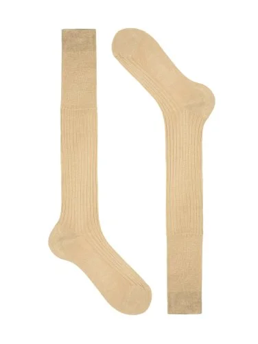 Bresciani Bej Fitilli Pamuk Uzun Konç Çorap - 1