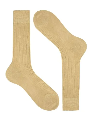 Bresciani Bej Kısa Fitilli Pamuk Çorap - 1