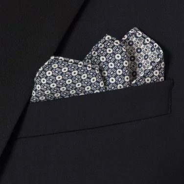 Carl Gross %100 Yün Lacivert Peak Lapel Yaka Saten Garnili Slim Fit Smokin Takım Elbise - 2