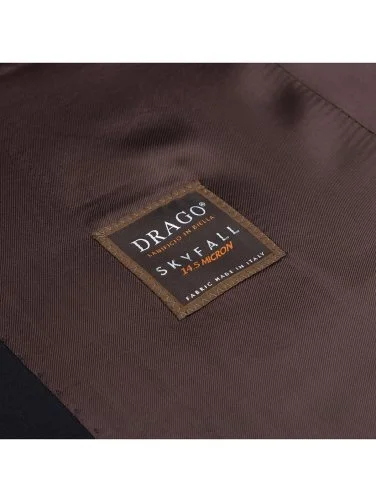 Carl Gross Lacivert 14.5 Micron Yün İpek Exclusive Erkek Ceket - 3