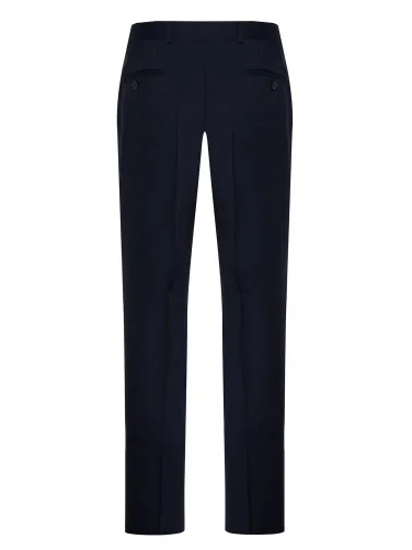 Carl Gross Vitale Barberis Lacivert Gabardin Saf Yün Pantolon - 3