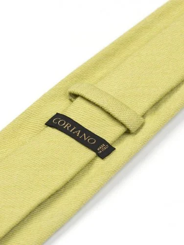Coriano Fıstık Yeşili Dokulu İtalyan Kravat - 2