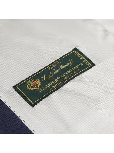 Carl Gross Air Blue Loro Piana Zeelander Natural Germirli Regular Fit Wool Suit - 3