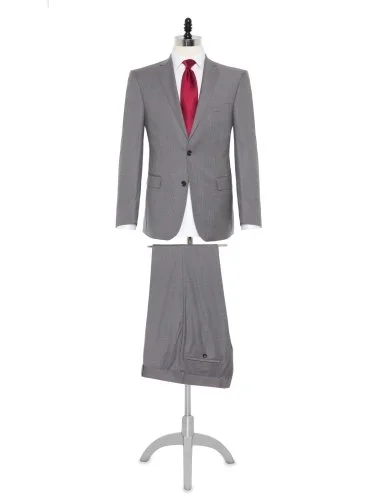 Carl Gross Cerruti Prestige 130'S Light Grey Filafil Suit - 1