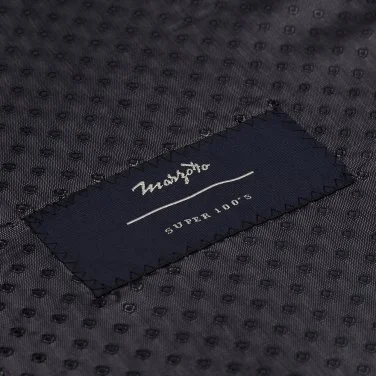 Carl Gross Gray Marzotto Filafil Texture Wool Modern Fit Suit - 3