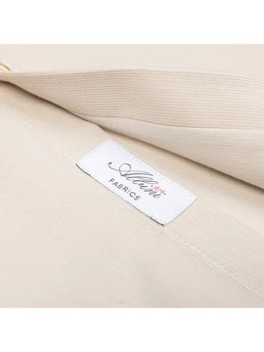 Germirli Cream Color Thin Velvet Albini Button-down Collar Tailor Fit Pure Cotton Shirt - 4