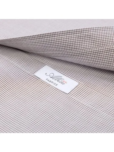 Germirli Albini Exclusive Brown Gingham Button-Down Collar Tailor Fit Cotton Shirt - 2