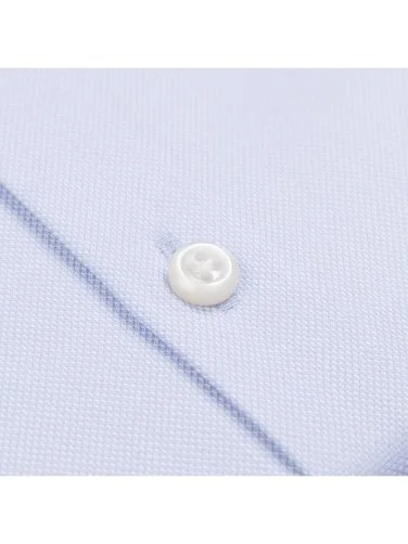 Germirli Albini Natural Germirli Exclusive Blue Oxford Tailor Fit Button-down Collar Cotton Shirt - 4