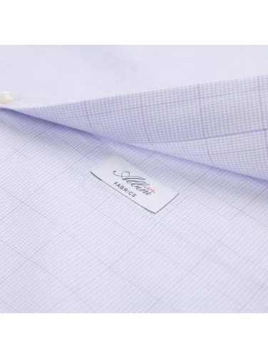 Germirli Albini Natural Germirli Exclusive Lilac Patterned Tailor Fit Button-down Collar Organic Cotton Shirt - 3