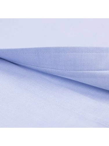 Germirli Blue Exclusive Panama Texture Button-down Collar Tailor Fit Cotton Shirt - 4