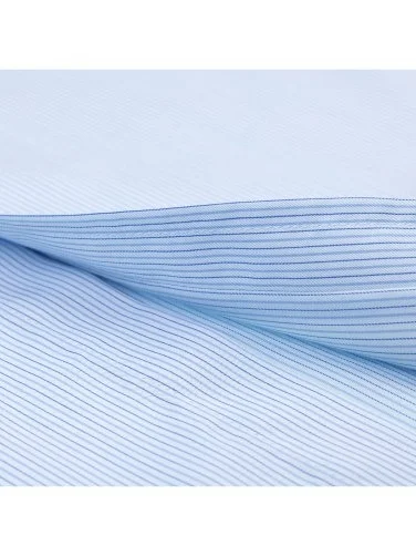Exclusive Button-down Collar Tailor Fit Cotton Shirt with Germirli Blue Stripes - 4