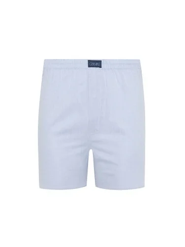 Germirli Blue Twill Texture Poplin Boxer Shorts - 1