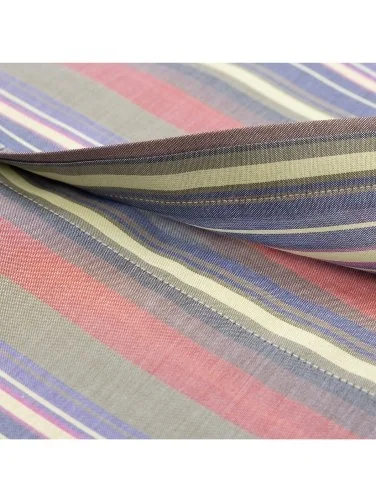 Germirli Colorful Vintage Thick Striped Button-down Collar Pocket Tailor Fit Cotton Shirt - 4