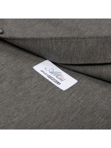 Germirli Grey Melange Albini Active 4Flex Soft Collar Slim Fit Shirt - 4