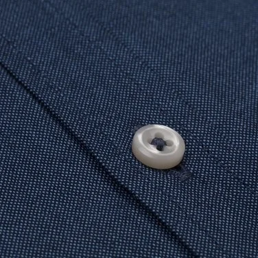 Germirli Indigo Blue Button-Down Collar Pocket Tailor Fit Sport Oxford Men's Shirt - 3