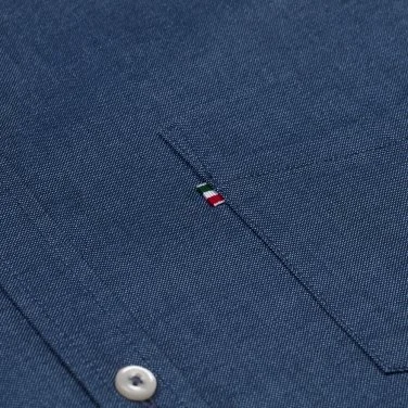 Germirli Indigo Blue Button-Down Collar Pocket Tailor Fit Sport Oxford Men's Shirt - 4