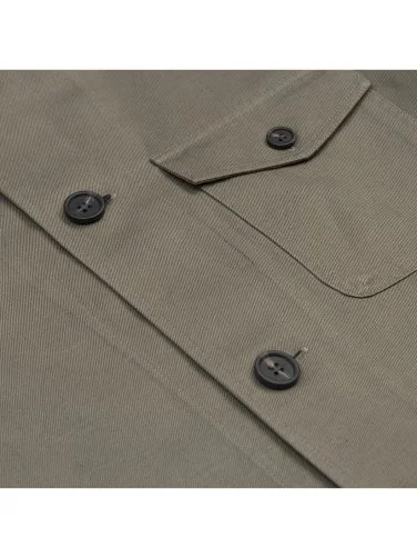 Germirli Khaki Beyoğlu Cotton Linen Jacket Shirt - 2