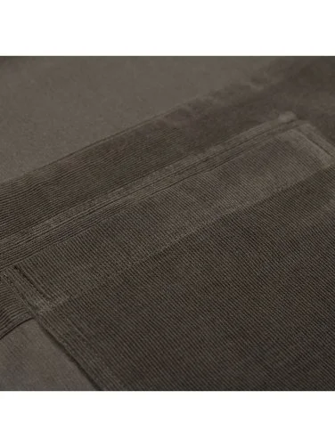 Germirli Khaki Thin Velvet Soft Collar Albini Tailor Fit Utility Pure Cotton Shirt - 4