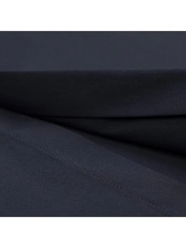 Germirli Navy Blue Hidden Placket Classic Collar Tailor Fit Cotton Elastane Shirt - 4