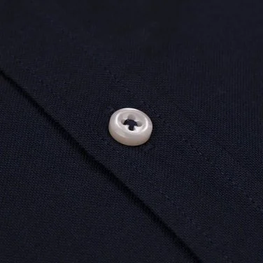 Germirli Navy Button-down Collar Pocket Tailor Fit Sport Oxford Men's Shirt - 3