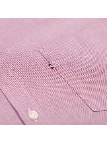 Germirli Red Button-down Collar Pocket Tailor Fit Sport Oxford Men's Shirt - 4