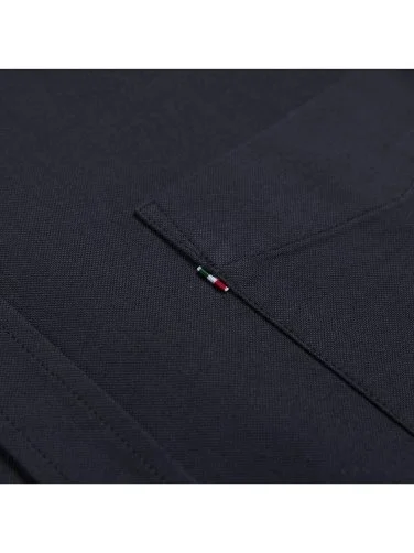 Germirli Sport Oxford Button Collar Black Single Pocket Cotton Shirt - 4