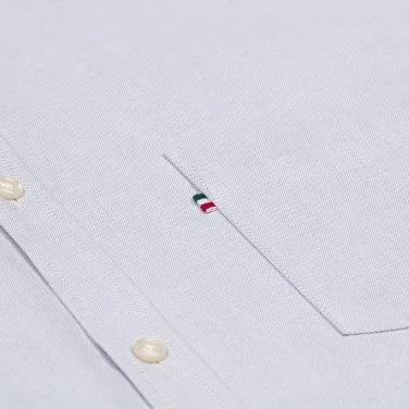 Germirli Stone Color Button-Down Collar Pocket Tailor Fit Sport Oxford Men's Shirt - 4