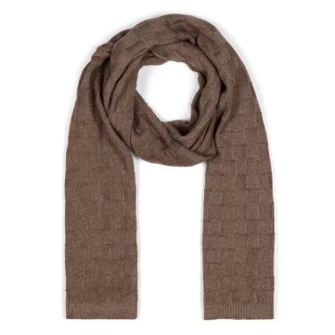 Germirli Vintage Earth Square Textured Wool Scarf - 1