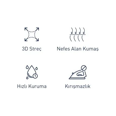 Germirli White Cotton 3D Germirli Slim Fit Active Shirt - 4