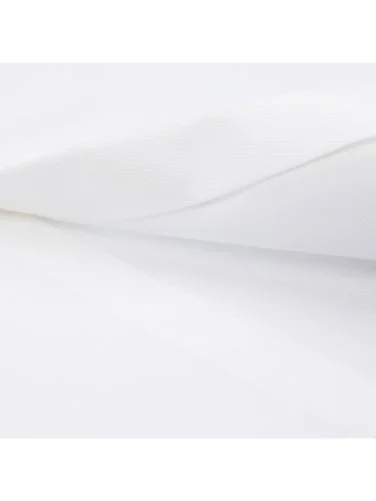 Germirli White Hidden Placket Soft Collar Tailor Fit Diagonal Pattern Cotton Shirt - 4