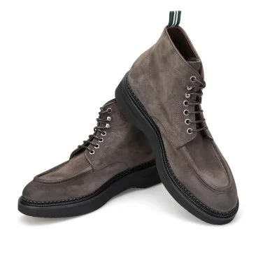 GREEN GEORGE Brown Suede Livetech Sole Italian Boots - 5