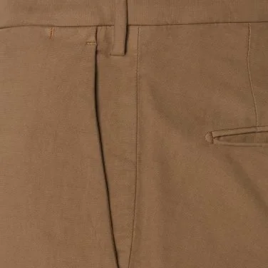 Incotex Mustard Cotton Chino Slim Fit Trousers - 3