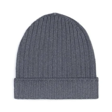 La Fileria Gray Knitted Wool Hat - 1