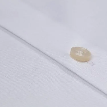 Non Iron White Twill Classic Collar Tailor Fit Shirt with Germirli - 5