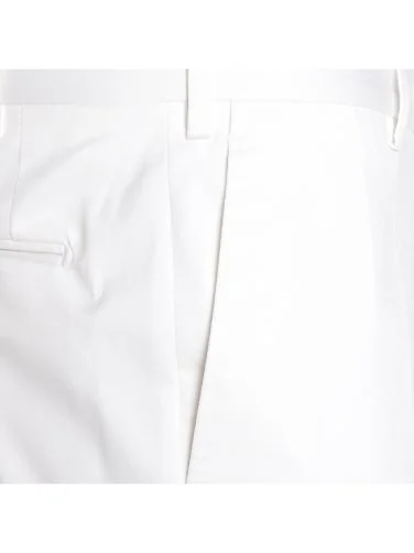 Sartoria Latorre Chino White Cotton Elastane Trousers - 2