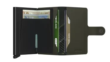 Secrid Miniwallet Stichlinea Lime Wallet - 3