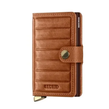 Secrid Premium Miniwallet Emboss Lines Cognac Wallet - 1