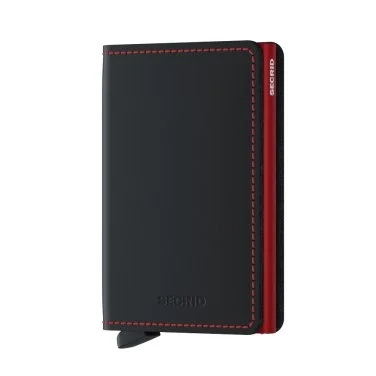 Secrid Slimwallet Matte Black Red Wallet - 1