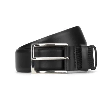 Stefano Corsini Black Leather Belt - 1