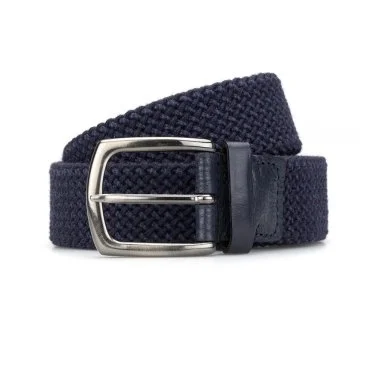 Stefano Corsini Navy Blue Germirli Knit Belt - 1