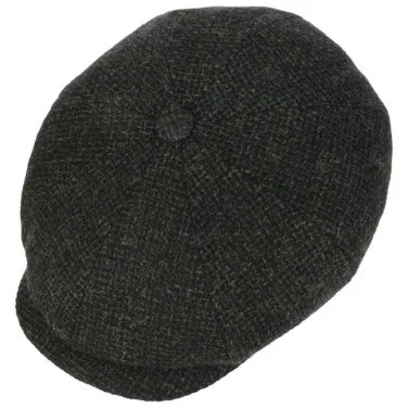 Stetson Hatteras Wool Olive Green Flat Cap Hat - 2