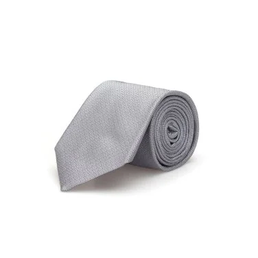 Valentino Self Patterned Black Silk Tie - 1