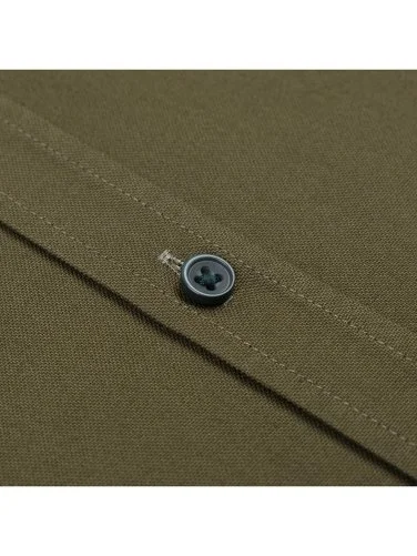 Germirli Albiate Haki Yeşili Tailor Fit Spor Oxford Erkek Utility Gömlek - 3