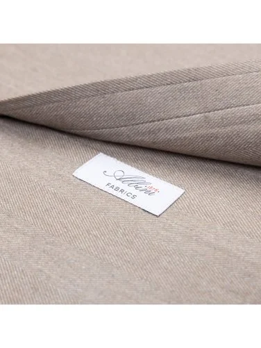 Germirli Albini Apres Ski Bej Balıksırtı Tailor Fit Düğmeli Yaka Lyocell Pamuk Flanel Gömlek - 4