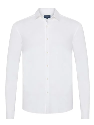 Germirli Albini Beyaz 4Flex Formula Active Pamuklu Slim Fit Gömlek - 1