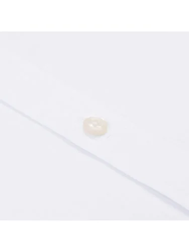 Germirli Albini Beyaz Twill Relax Formula Exclusive Tailor Fit Düğmeli Yaka Pamuk Gömlek - 3