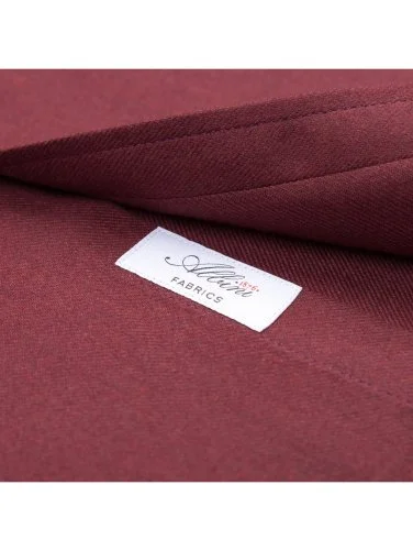 Germirli Albini Bordo Tailor Fit Düğmeli Yaka Organik Pamuk Flanel Gömlek - 4