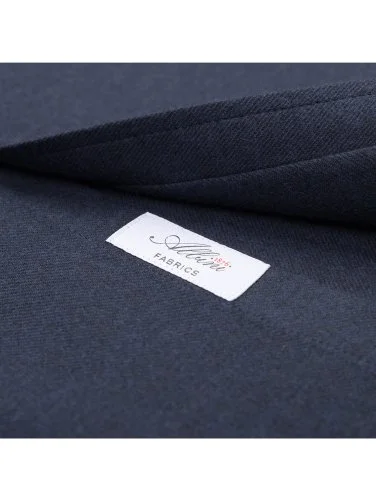 Germirli Albini Lacivert Tailor Fit Düğmeli Yaka Organik Pamuk Flanel Gömlek - 4